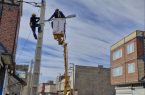 اصلاح کامل شبکه روشنایی معابر شهرک تازه‌آباد پادگان مریوان