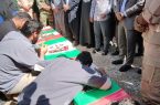تشييع پیکر ۲ شهید مرزبانی در مریوان