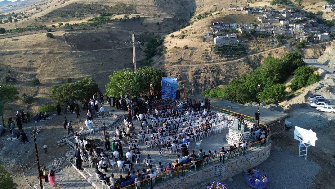 گزارش تصویری‌؛ رونمایی از المان سمندر آتشین و افتتاح بوستان شامیان در سروآباد