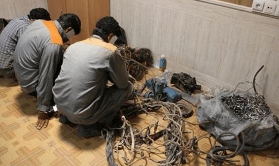 دستگیری ۳ سارق حرفه‌ای کابل برق با ۸ فقره سرقت در مریوان