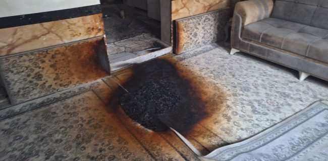 یک خانم در مریوان دچار سوختگی شد