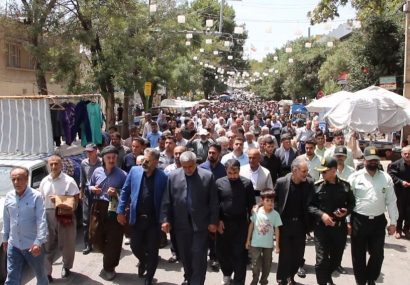 فیلم؛ فریاد مردم مریوان در حمایت از فلسطین