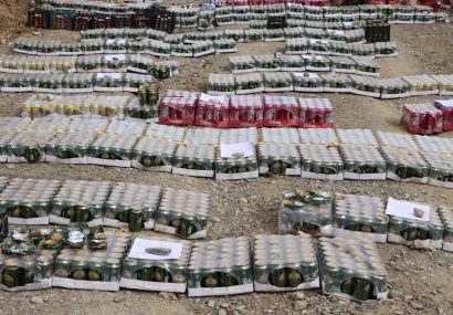 بیش از ۴۰هزار لیتر مشروبات الکلی در نوار مرزی مریوان منهدم گردید