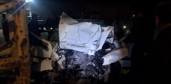 یک نفر در تصادف زیر پل دانشگاه آزاد مریوان جان باخت یک نفر در تصادف زیر پل دانشگاه آزاد مریوان جان باخت